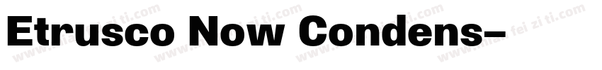Etrusco Now Condens字体转换